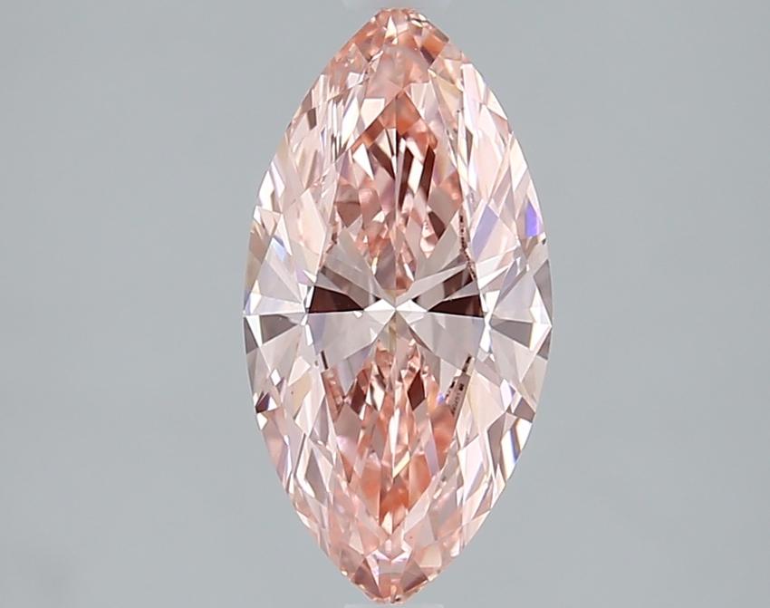 1.53 Ct. Fancy Vivid Pink Marquise Lab Grown Diamond