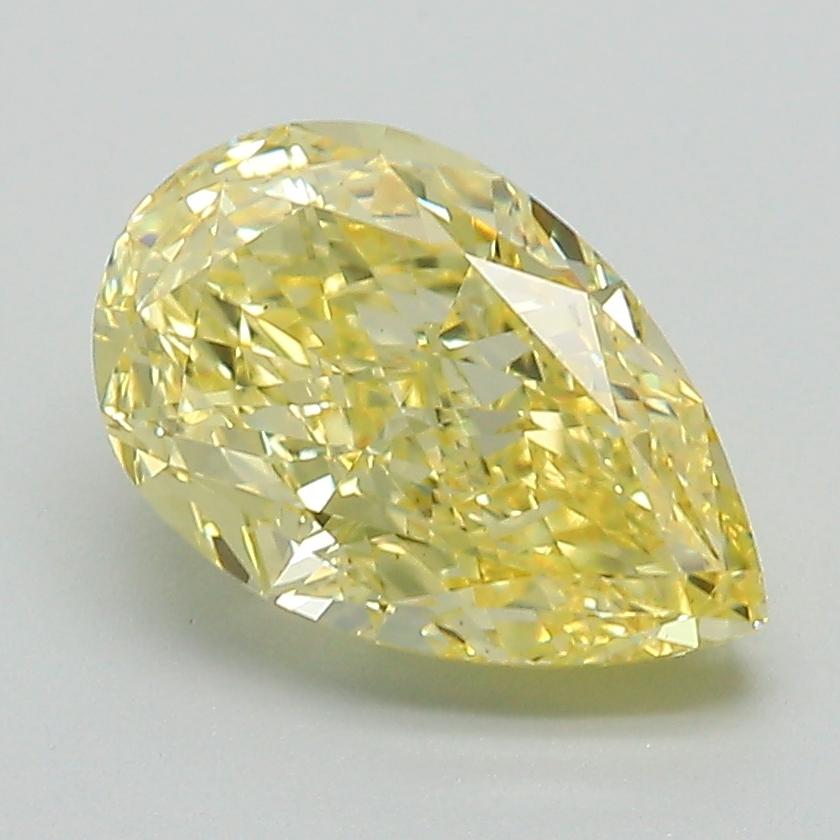 2.18 Ct. Fancy Intense Yellow Pear Lab Grown Diamond