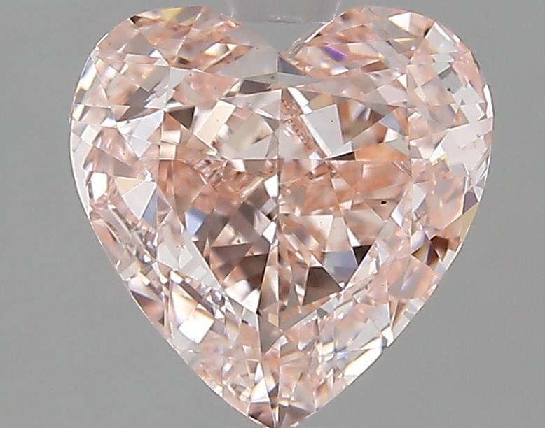 1.62 Ct. Fancy Vivid  Pink Heart Lab Grown Diamond