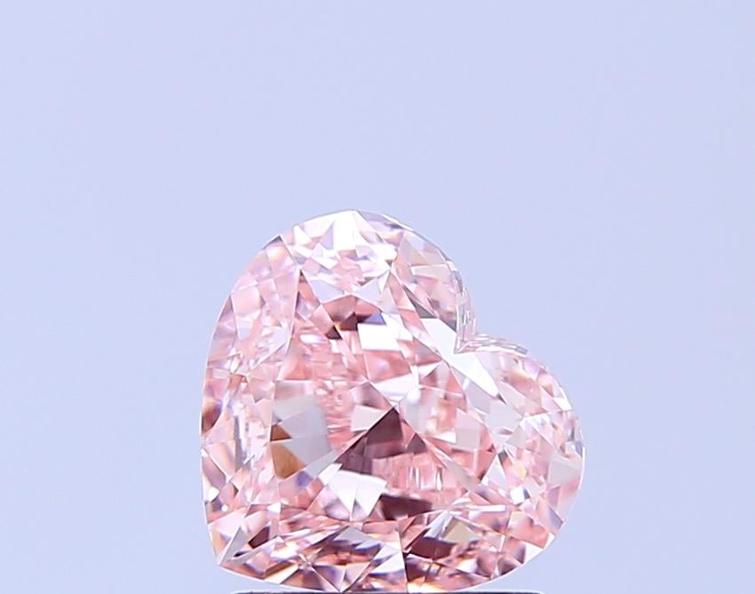 2.01 Ct. Fancy Intense  Pink Heart Lab Grown Diamond