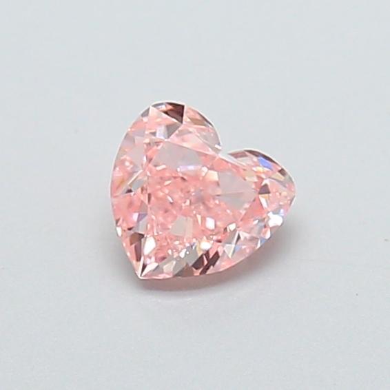 0.30 Ct. Fancy Intense  Pink Heart Lab Grown Diamond