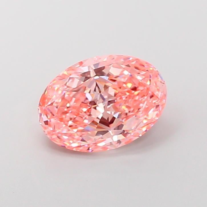 4.53 Ct. Fancy Vivid Pink Oval Lab Grown Diamond