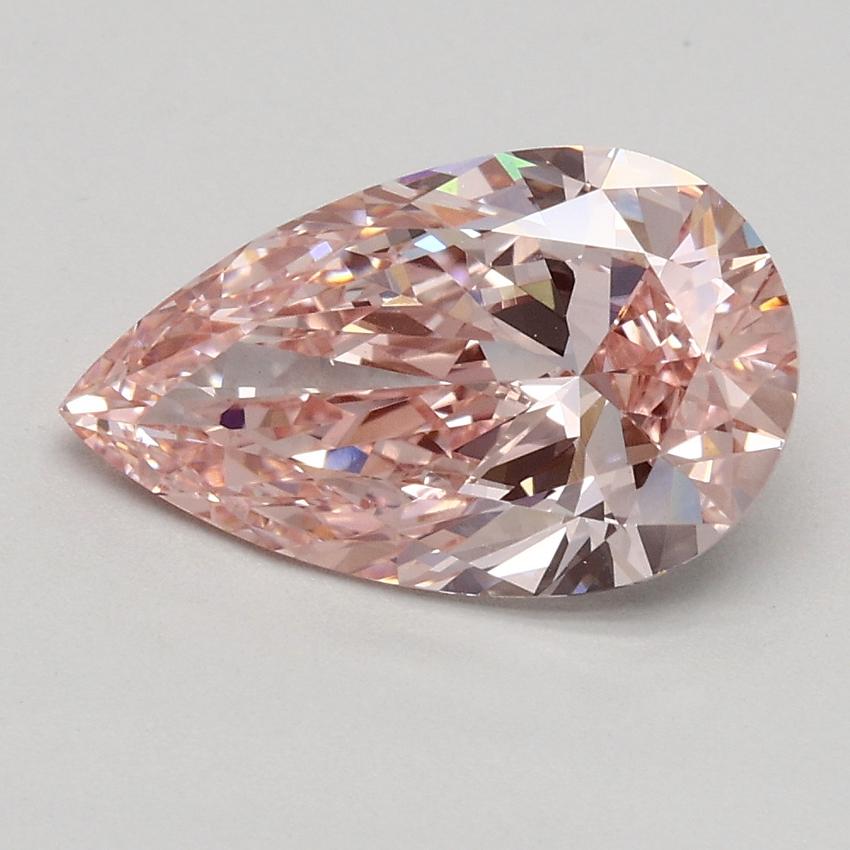 1.50 Ct. Fancy Intense Pink Pear Lab Grown Diamond