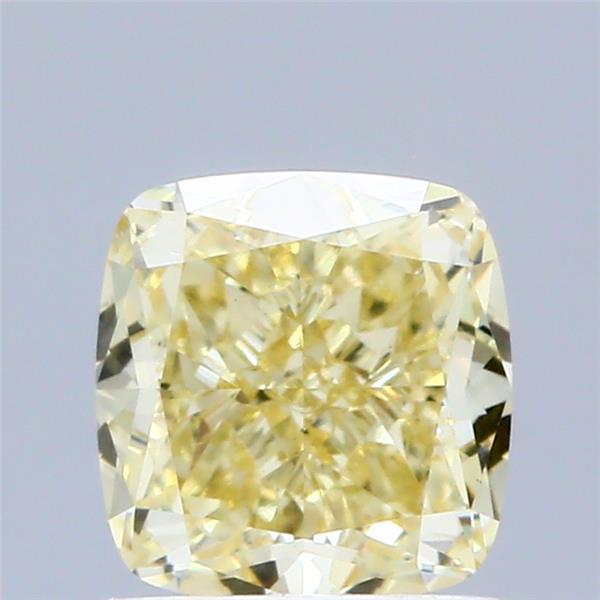 1.30 Ct. Fancy Intense Yellow Cushion Lab Grown Diamond