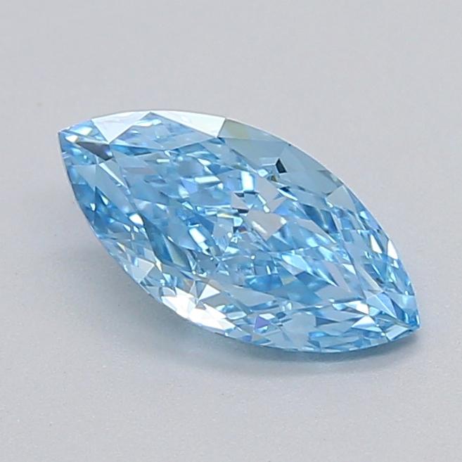 0.72 Ct. Fancy Vivid  Blue Marquise Lab Grown Diamond