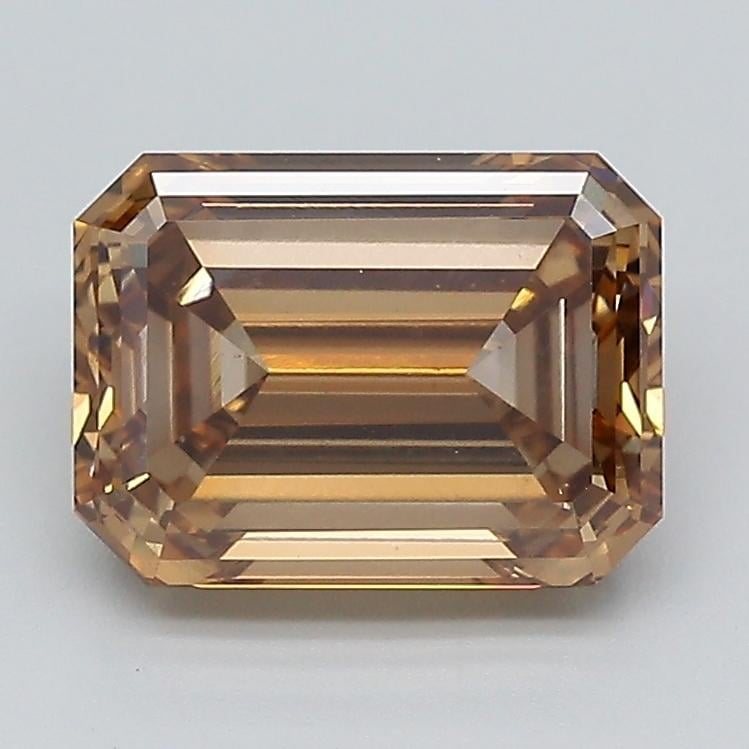 3.14 Ct. Fancy Light  Brown Emerald Lab Grown Diamond