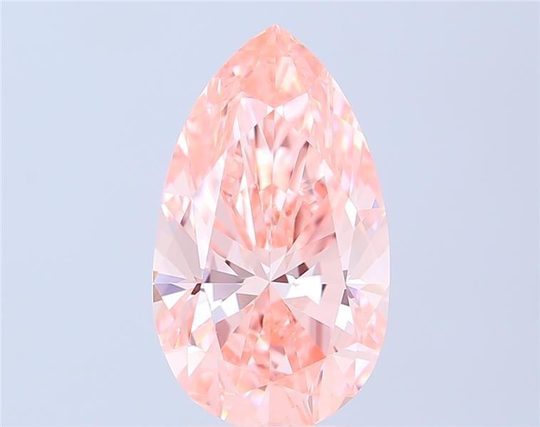 5.78 Ct. Fancy Vivid Pink Pear Lab Grown Diamond