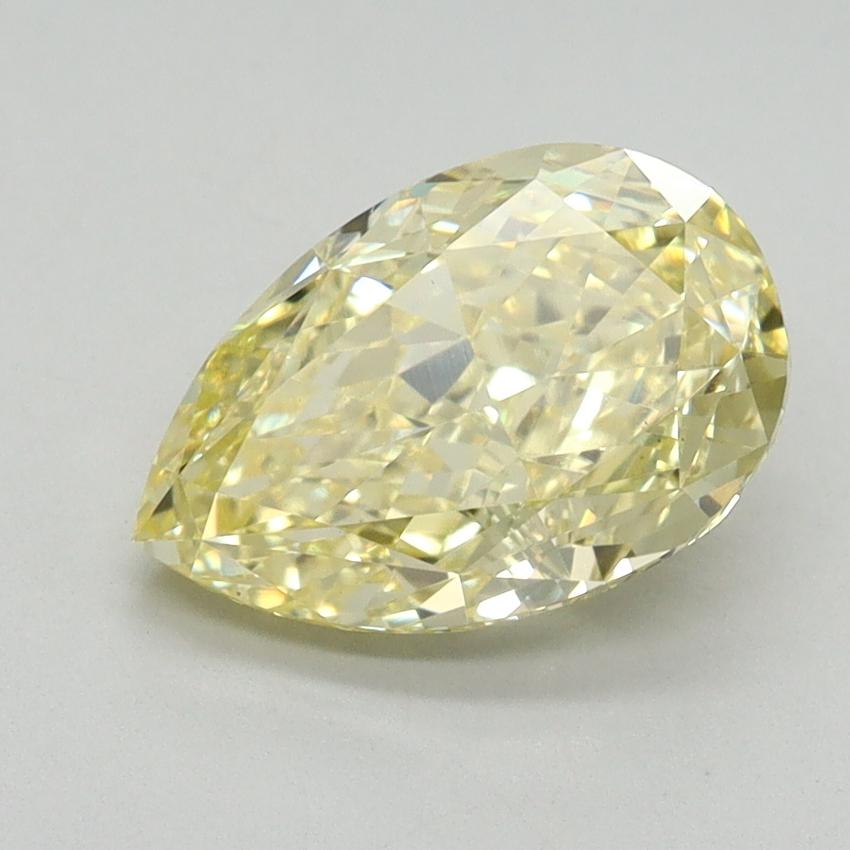2.11 Ct. Fancy Intense Yellow Pear Lab Grown Diamond