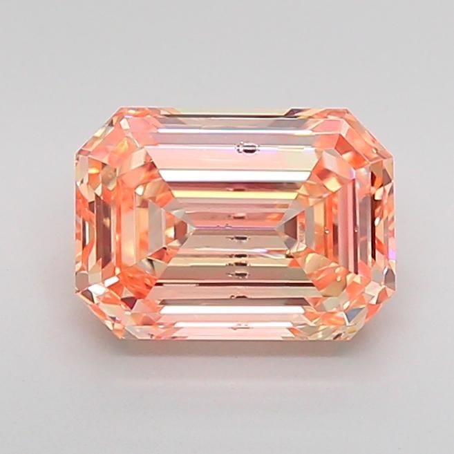 2.54 Ct. Fancy Intense Orange Emerald Lab Grown Diamond
