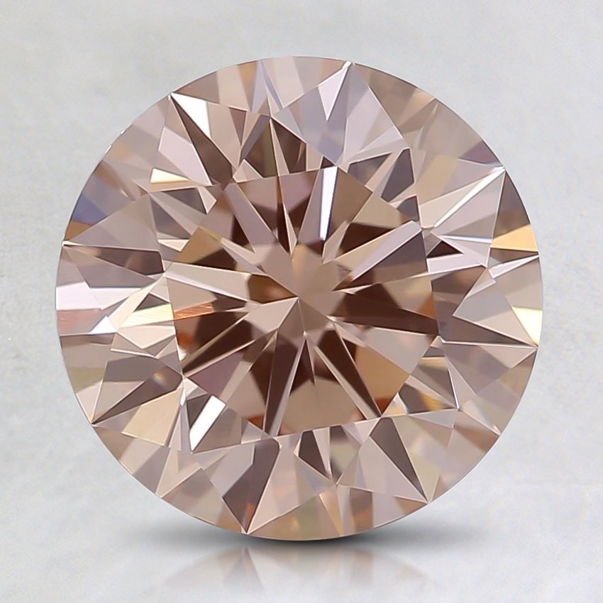 2.04 Ct. Fancy Orangy Pink Round Lab Grown Diamond