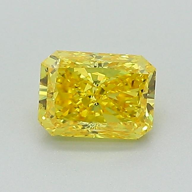 0.59 Ct. Fancy Vivid Yellow Radiant Lab Grown Diamond