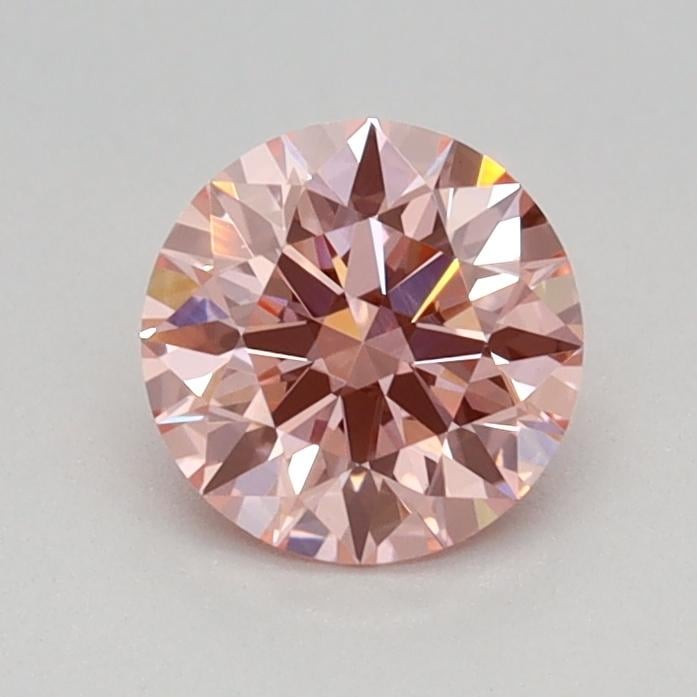 0.56 Ct. Fancy Vivid Pink Round Lab Grown Diamond