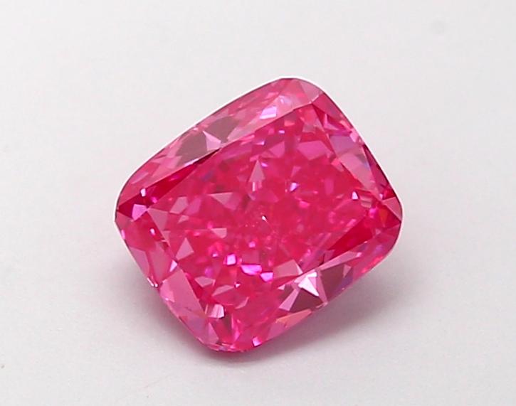 1.03 Ct. Fancy Vivid Pink Cushion Lab Grown Diamond
