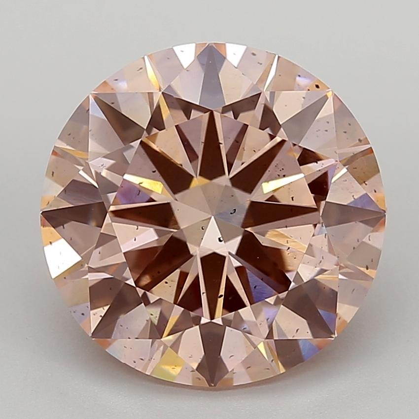 7.91 Ct. Fancy Intense Pink Round Lab Grown Diamond