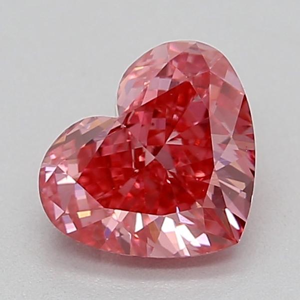 0.55 Ct. Fancy Vivid  Pink Heart Lab Grown Diamond