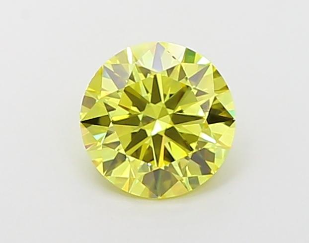 1.22 Ct. Fancy Vivid Yellow Round Lab Grown Diamond