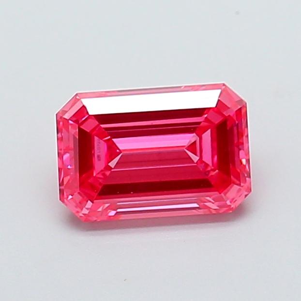 1.11 Ct. Fancy Vivid Pink Emerald Lab Grown Diamond
