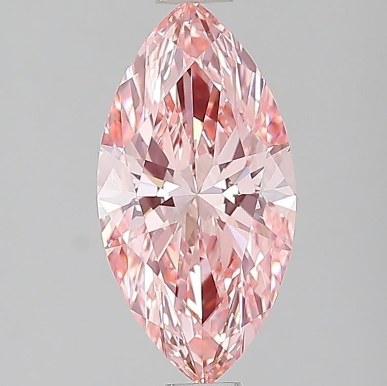 3.09 Ct. Fancy Vivid Pink Marquise Lab Grown Diamond
