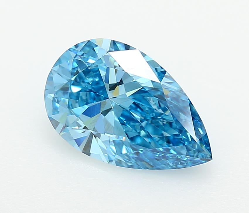 2.02 Ct. Fancy Vivid  Blue Pear Lab Grown Diamond