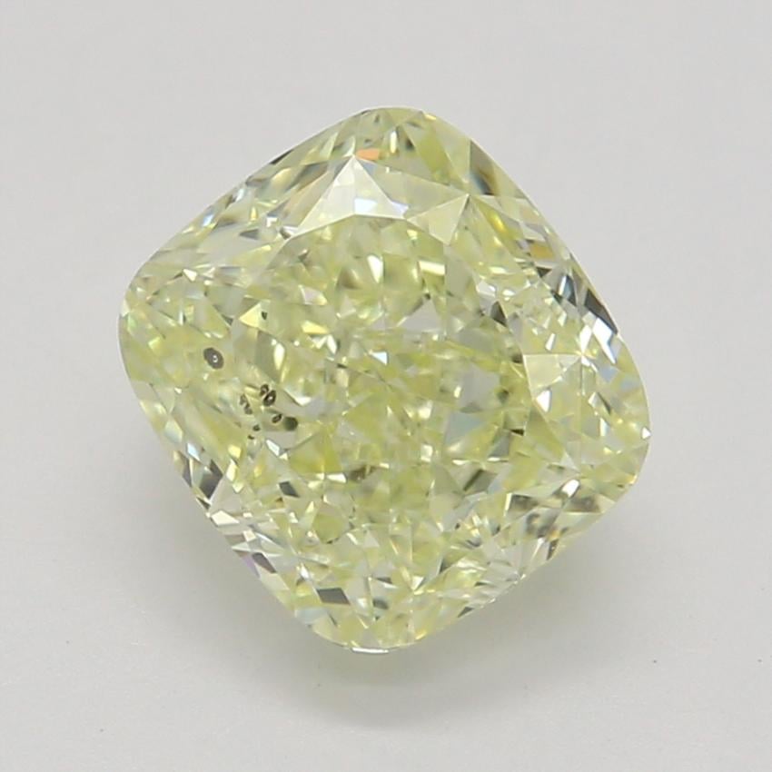 1.08 Ct. Fancy Light Yellow Cushion Diamond