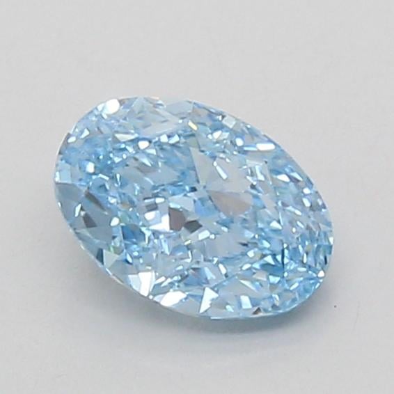 1.01 Ct. Fancy Vivid Blue Oval Lab Grown Diamond