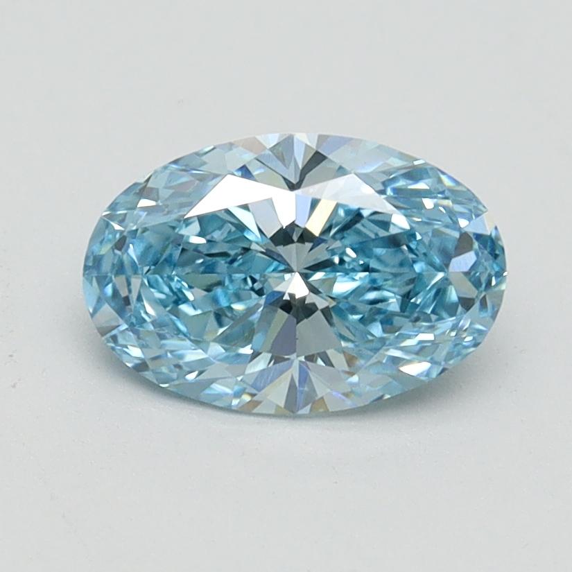 1.01 Ct. Fancy Vivid Blue Oval Lab Grown Diamond