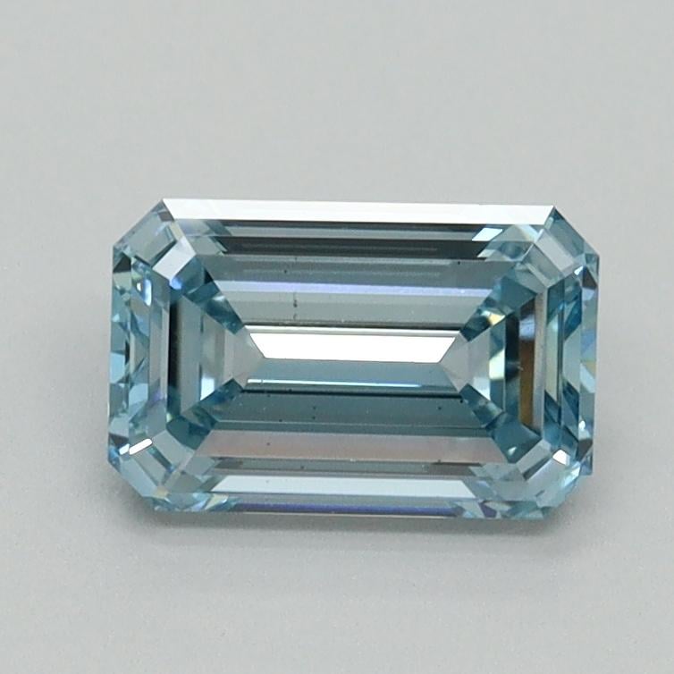 1.06 Ct. Fancy Intense Blue Emerald Lab Grown Diamond
