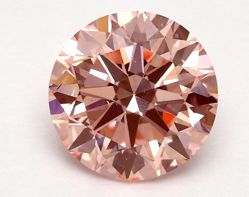 2.20 Ct. Fancy Vivid Pink Round Lab Grown Diamond