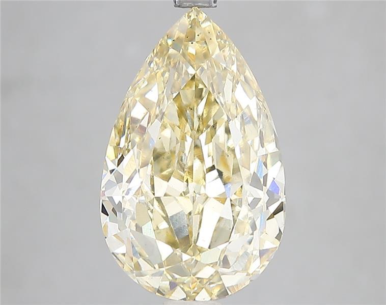 4.79 Ct. Fancy Intense Yellow Pear Lab Grown Diamond