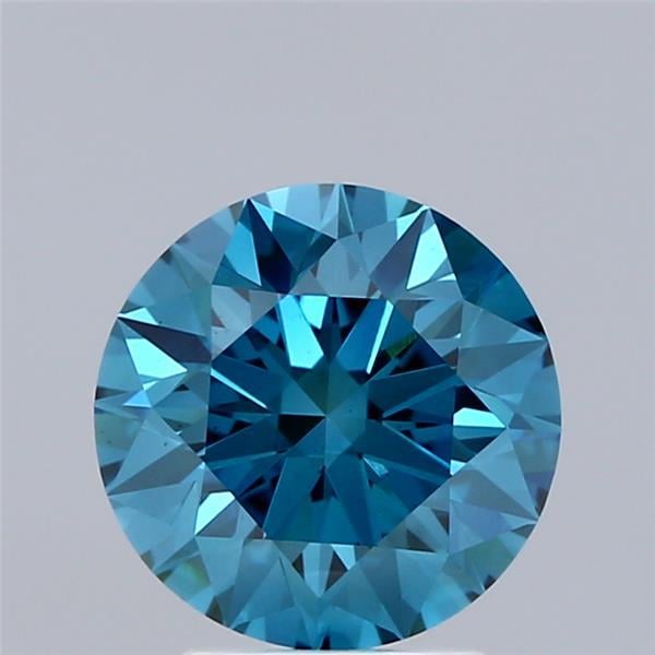 2.38 Ct. Fancy Vivid Blue Round Lab Grown Diamond