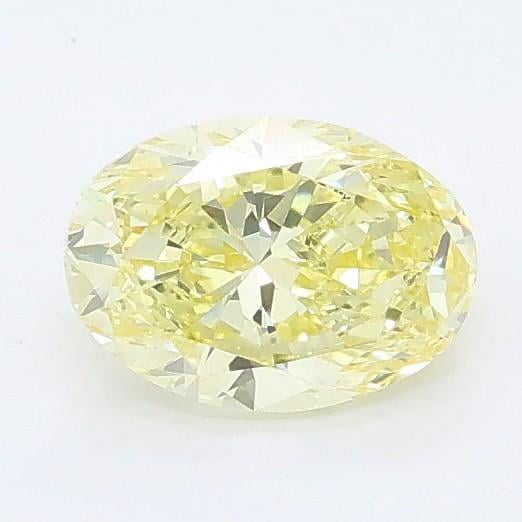 0.74 Ct. Fancy Intense Yellow Oval Lab Grown Diamond
