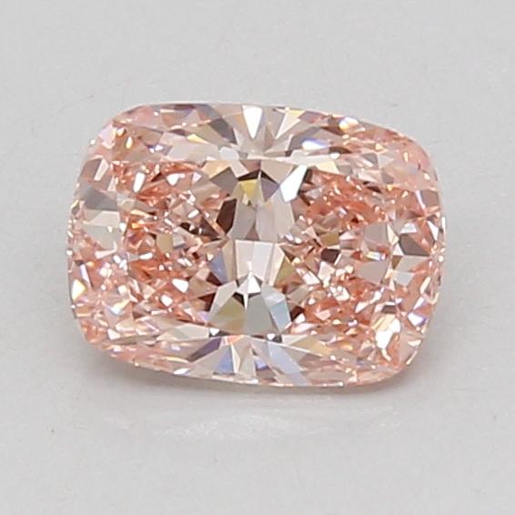 1.01 Ct. Fancy Vivid Pink Cushion Lab Grown Diamond