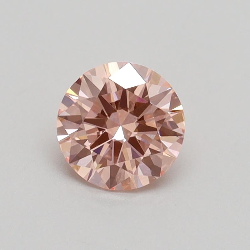 0.59 Ct. Fancy Intense Pink Round Lab Grown Diamond