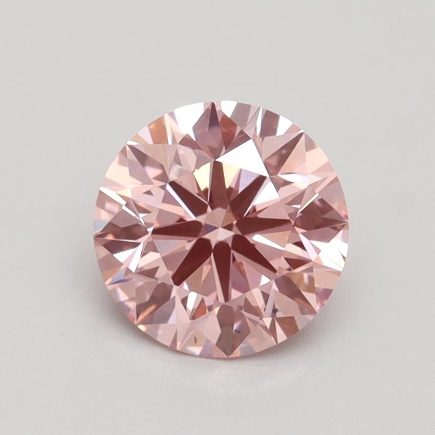 1.27 Ct. Fancy Intense Pink Round Lab Grown Diamond
