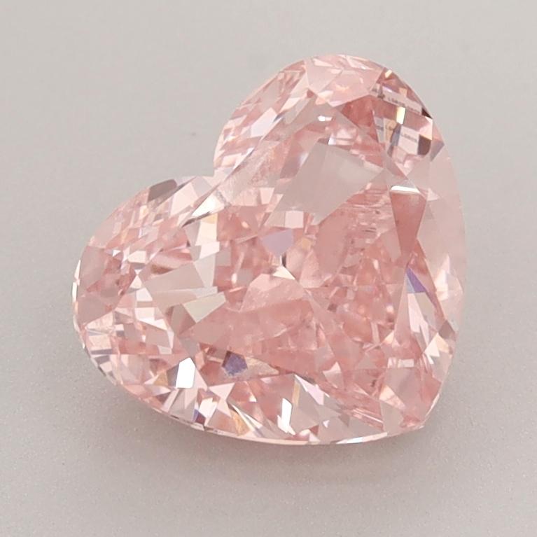 2.27 Ct. Fancy Vivid  Pink Heart Lab Grown Diamond