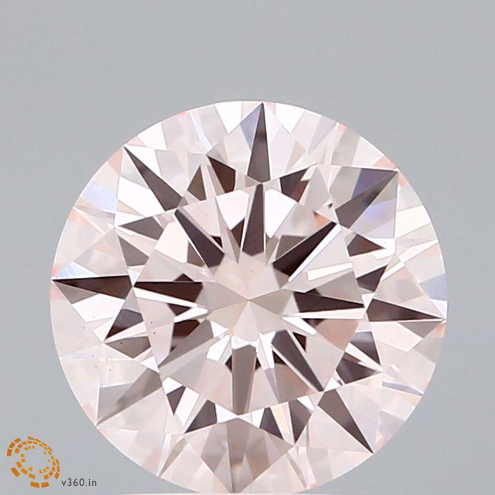 2.37 Ct. Fancy Pink Round Lab Grown Diamond