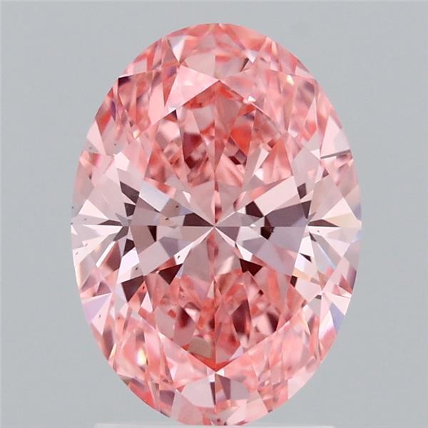 2.01 Ct. Fancy Vivid Pink Oval Lab Grown Diamond