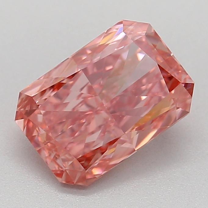 1.01 Ct. Fancy Vivid  Pink Radiant Lab Grown Diamond