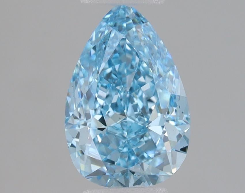 1.09 Ct. Fancy Vivid Blue Pear Lab Grown Diamond