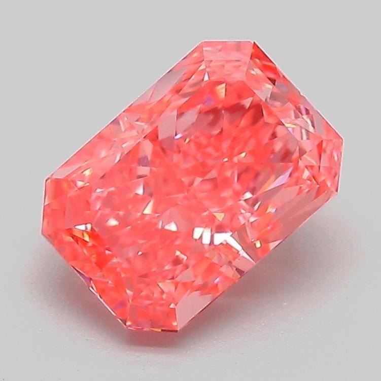 1.72 Ct. Fancy Vivid Pink Radiant Lab Grown Diamond