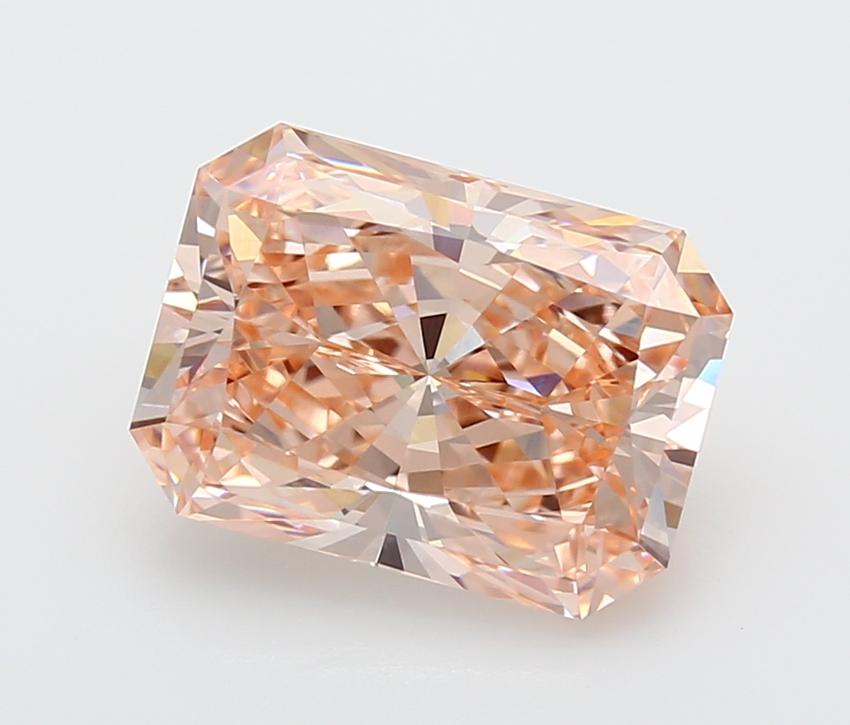 5.04 Ct. Fancy Vivid  Pink Radiant Lab Grown Diamond