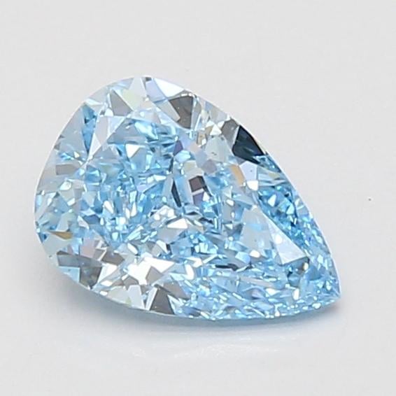 1.00 Ct. Fancy Vivid Blue Pear Lab Grown Diamond