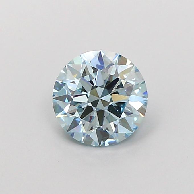 1.08 Ct. Fancy Intense  Blue Round Lab Grown Diamond