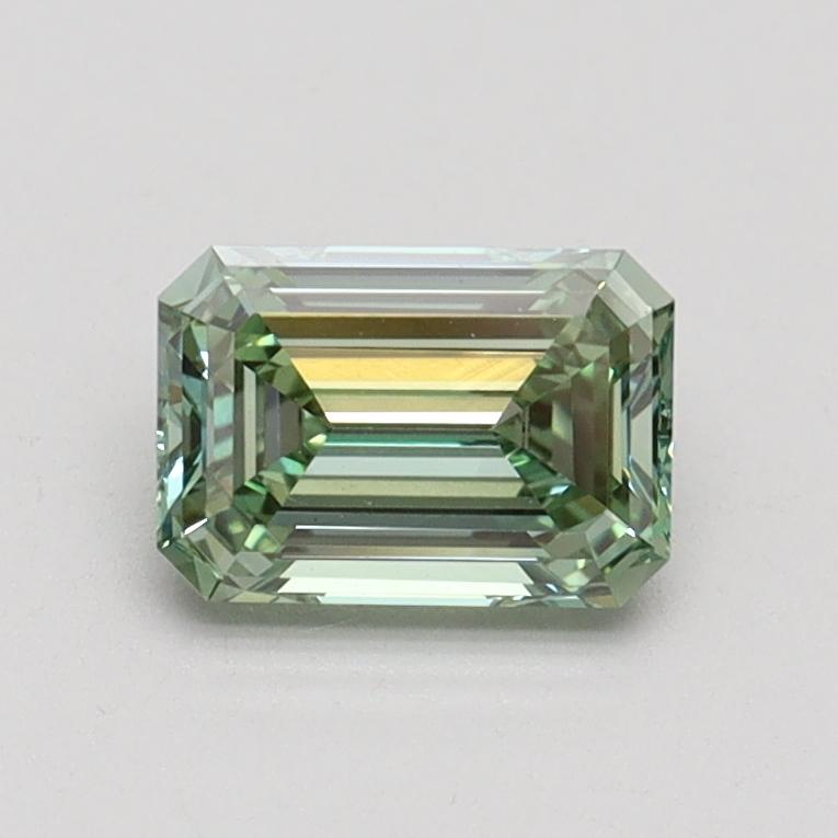 0.76 Ct. Fancy Intense Pacific Green Emerald Lab Grown Diamond
