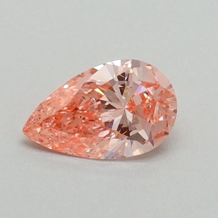 0.39 Ct. Fancy Vivid Pink Pear Lab Grown Diamond