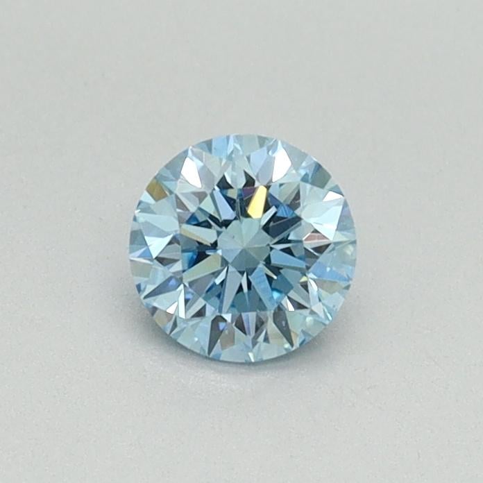 0.34 Ct. Fancy Vivid Blue Round Lab Grown Diamond