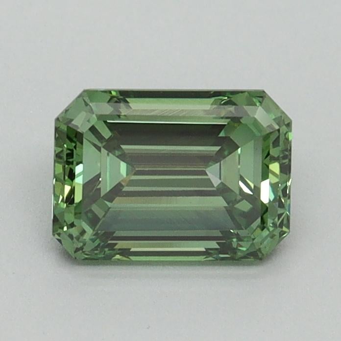 0.94 Ct. Fancy Vivid Pacific Green Emerald Lab Grown Diamond