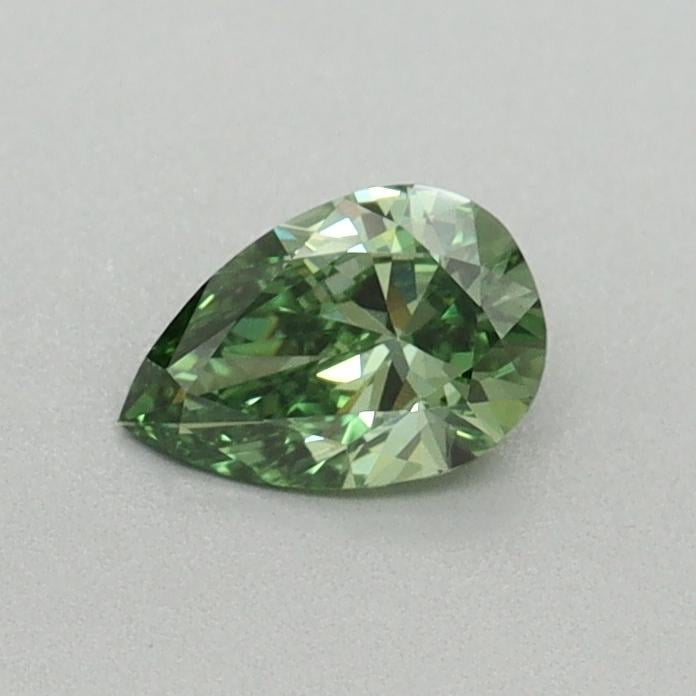 0.34 Ct. Fancy Vivid Green Pear Lab Grown Diamond
