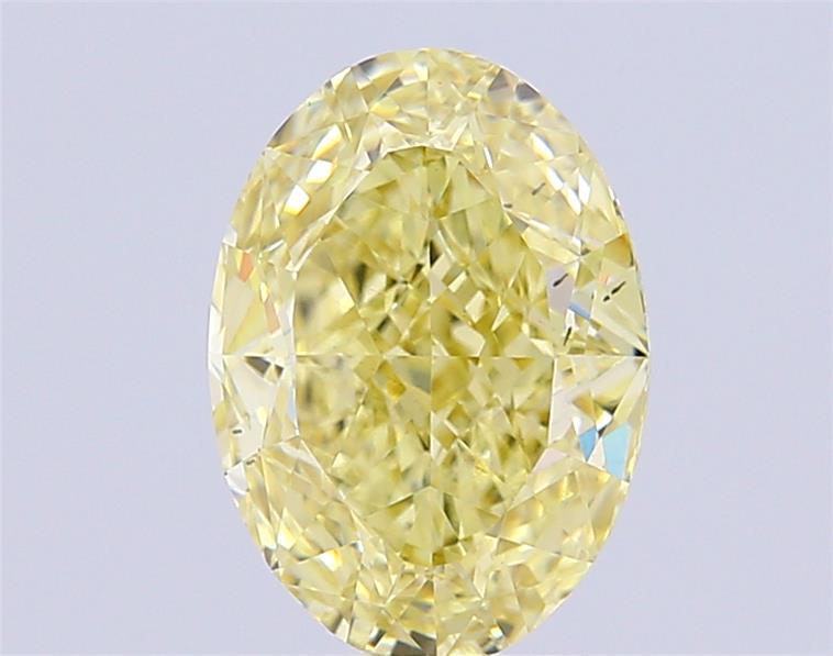 5.02 Ct. Fancy Yellow Oval Lab Grown Diamond