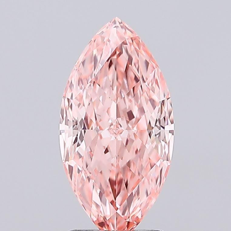 2.05 Ct. Fancy Vivid Pink Marquise Lab Grown Diamond